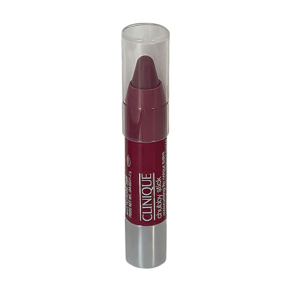 New Clinique 07 Super Strawberry Chubby Stick Moisturizing Lip Balm .04 Oz GWP